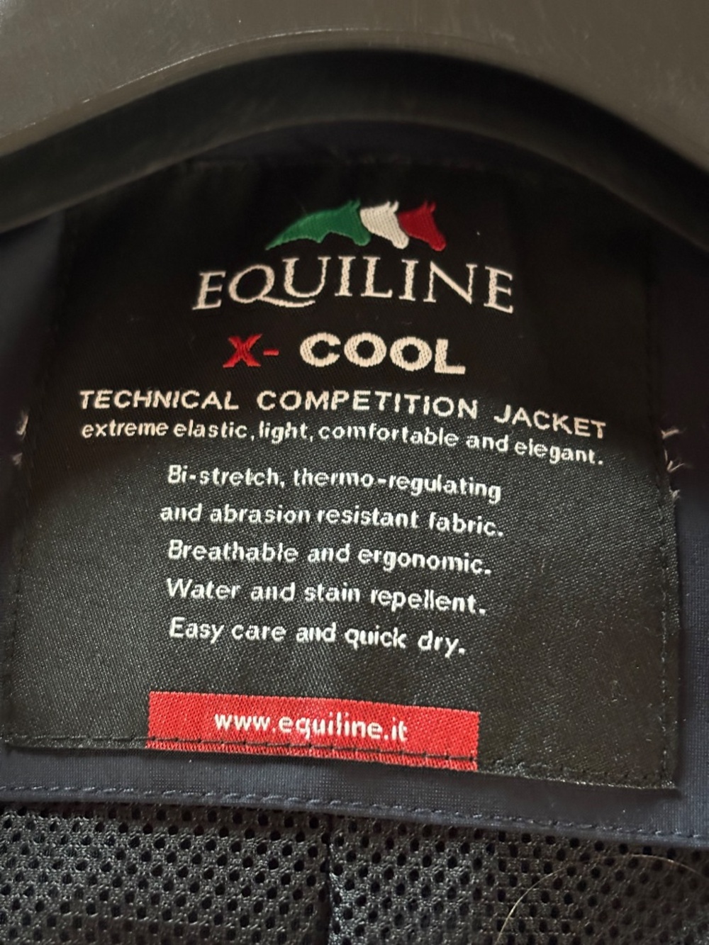 Dark Blue Equiline X-Cool Technical competition Equine Dressage Jacket Size 46 - Picture 4 of 9